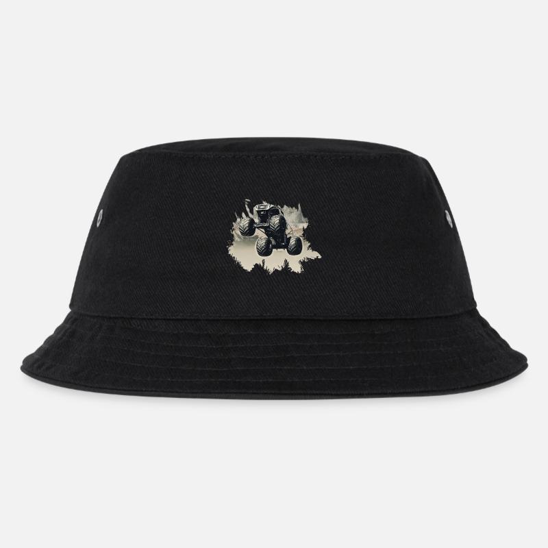 Monstertruck - Kinder Bucket Hat - Schwarz