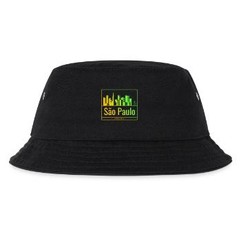 La skyline de São Paulo en dégradé néon - Bob Enfant - noir - Devant