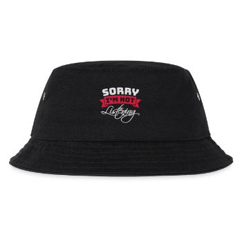 sorry in not listening - Kids’ Bucket Hat - black - Front