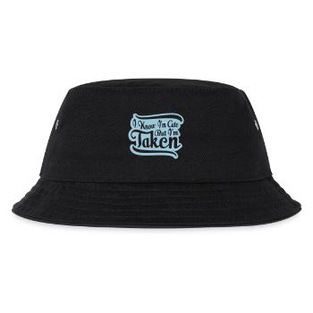 cute but taken quote - Kids’ Bucket Hat - black - Front