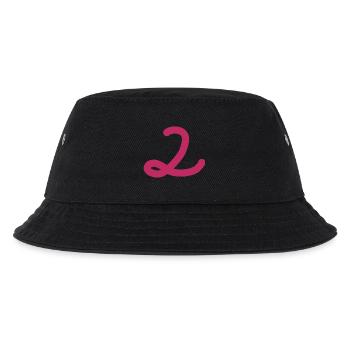 2 Number two pink number pink - Kids’ Bucket Hat - black - Front