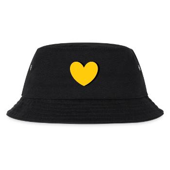 coeur jaune jaune - Bob Enfant - noir - Devant