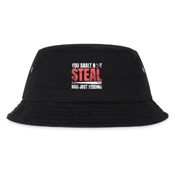 Baseballspieler Witz - Kinder Bucket Hat - Schwarz - Vorne