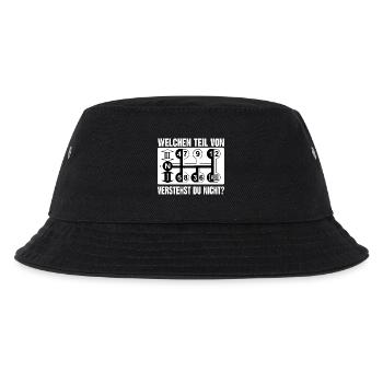 Belarus Gangschaltung - Du wirst es nie verstehen - Kinder Bucket Hat - Schwarz - Vorne