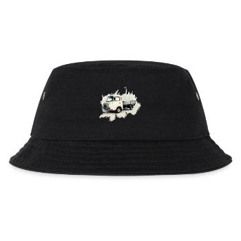 BARKAS B1000 Pritschenwagen - Kinder Bucket Hat - Schwarz - Vorne
