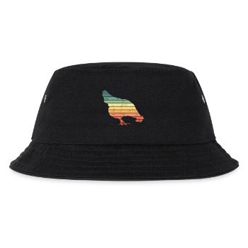 Huhn Hühner - Kinder Bucket Hat - Schwarz - Vorne