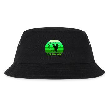 golf, golfer, golffan - Kinder Bucket Hat - Schwarz - Vorne