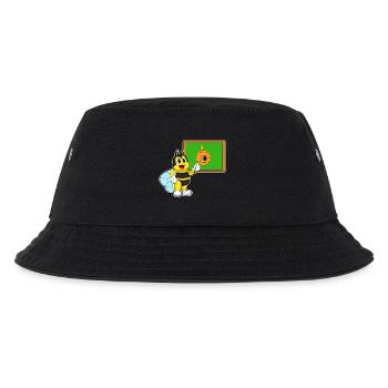 Biene Lehrer Zeigestab Schule - Kinder Bucket Hat - Schwarz - Vorne