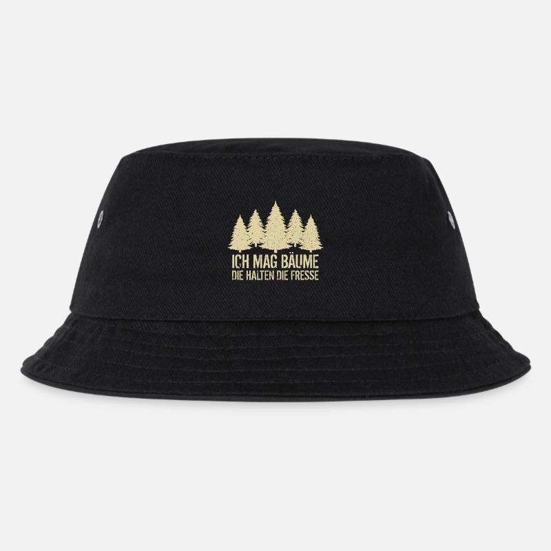 Wandern - Kinder Bucket Hat - Schwarz