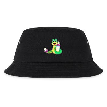 Schlange Babyflasche Milch - Kinder Bucket Hat - Schwarz - Vorne