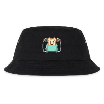 Bread Halloween Toaster - Kids’ Bucket Hat - black - Front