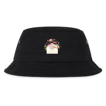 enveloppe florale avec fleurs et plantes - Bob Enfant - noir - Devant