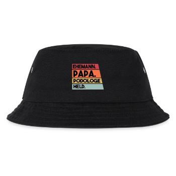 Ehemann Papa Podologe Held - Kinder Bucket Hat - Schwarz - Vorne