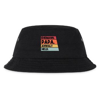 Ehemann Papa Anwalt Held - Kinder Bucket Hat - Schwarz - Vorne