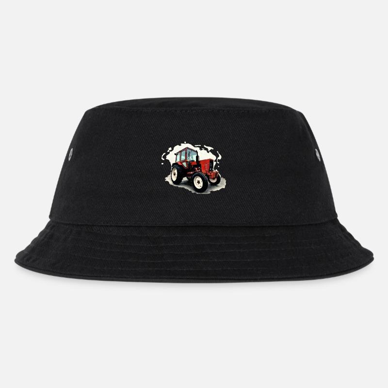 Traktor Belarus MTS 550 - Kinder Bucket Hat - Schwarz