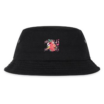 Cœur fleurs et papillons - Bob Enfant - noir - Devant