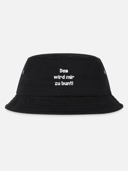 zu bunt - Kinder Bucket Hat - Schwarz