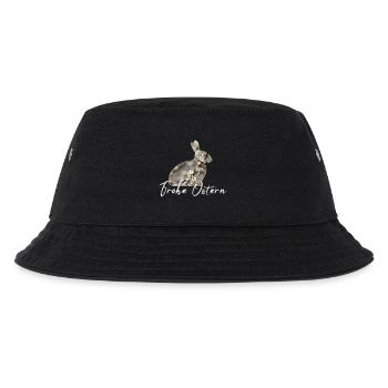 Ostern Frohe Ostern - Kinder Bucket Hat - Schwarz - Vorne
