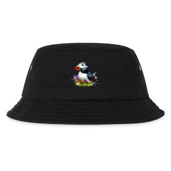 Puffin - Kids’ Bucket Hat - black - Front