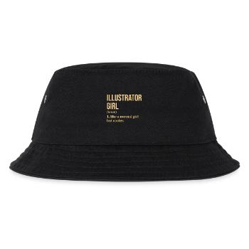 Illustrator Illustrator Illustrator - Kinder Bucket Hat - Schwarz - Vorne