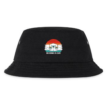 Lesen ist süß - Kinder Bucket Hat - Schwarz - Vorne