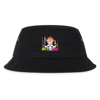 Ein junger Mann als Wissenschaftler im Labor - Kinder Bucket Hat - Schwarz - Vorne
