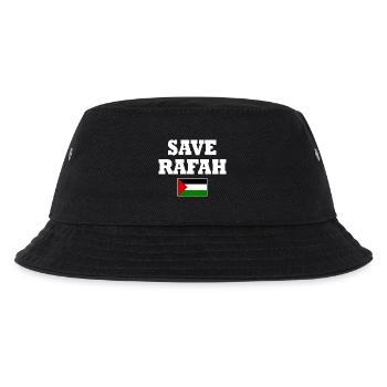 Save rafah - Kids’ Bucket Hat - black - Front