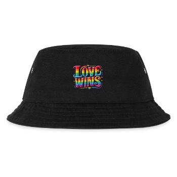 LOVE WINS: Celebrate Pride and Unity - Kids’ Bucket Hat - black - Front