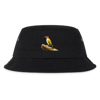 Grünspecht - Kinder Bucket Hat - Schwarz - Vorne