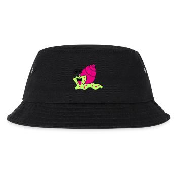 Snail Funny - Kids’ Bucket Hat - black - Front
