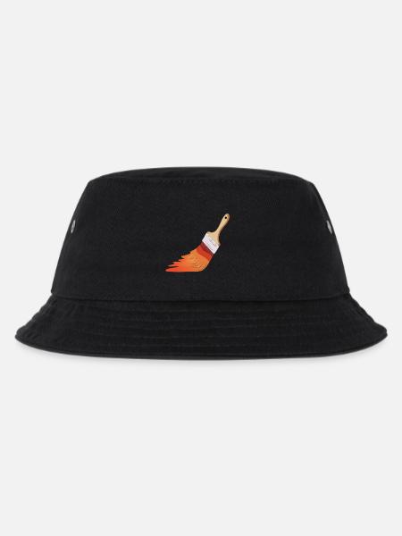 Painter Brushes - Kids’ Bucket Hat - black