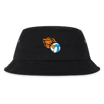 Fliegender flammender Volleyball - Kinder Bucket Hat - Schwarz - Vorne