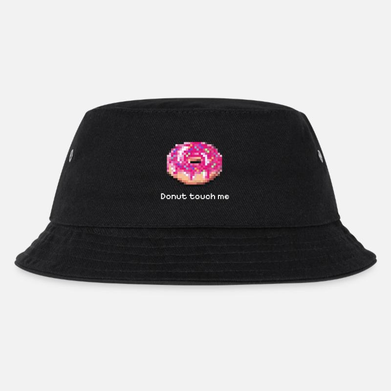 Donut, touche-moi blanc, pixel drôle - Bob Enfant - noir