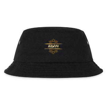 Geschenk für Arwyn - Kinder Bucket Hat - Schwarz - Vorne