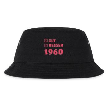 1960 - Kinder Bucket Hat - Schwarz - Vorne