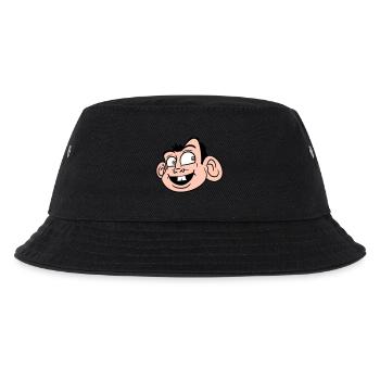 Affe Gesicht Süßer Niedlicher Kopf Lacht Glücklich - Kinder Bucket Hat - Schwarz - Vorne