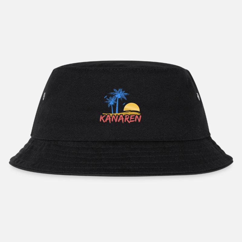 Strand Kanaren - Kinder Bucket Hat - Schwarz
