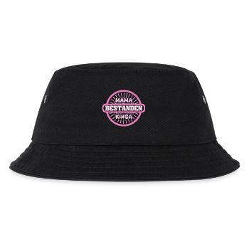 Vorname Kinga - Kinder Bucket Hat - Schwarz - Vorne