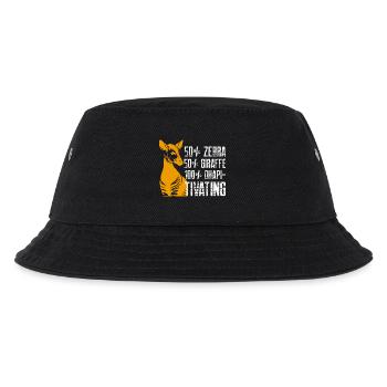 50 per cent zebra 50 giraffe 100 okapitivating - Kinder Bucket Hat - Schwarz - Vorne