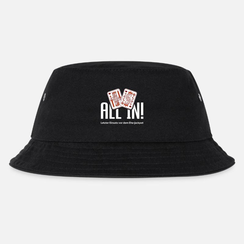 All In! – Der letzte Einsatz vor dem Ehe-Jackpot - Kinder Bucket Hat - Schwarz