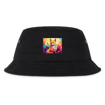 cute fox #fox #cute - Kids’ Bucket Hat - black - Front