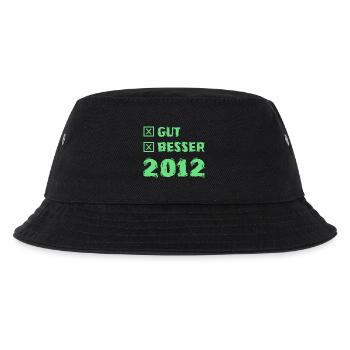 Besser 2012 - Kinder Bucket Hat - Schwarz - Vorne