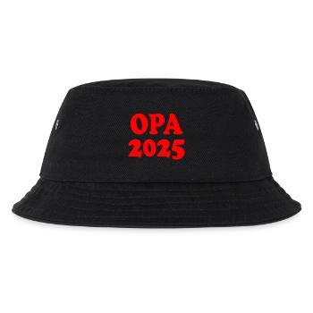 Opa 2025 - Kinder Bucket Hat - Schwarz - Vorne