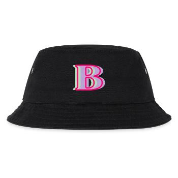 Mehrfarbiger Buchstabe b - originelle Geschenkidee - Kinder Bucket Hat - Schwarz - Vorne