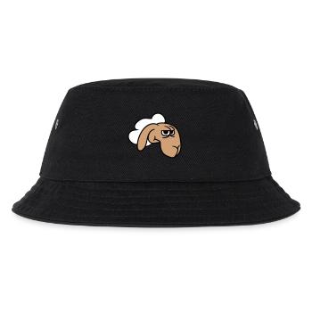 Schaf Guckt Skeptisch Kritisch Misstrauisch Starrt - Kinder Bucket Hat - Schwarz - Vorne