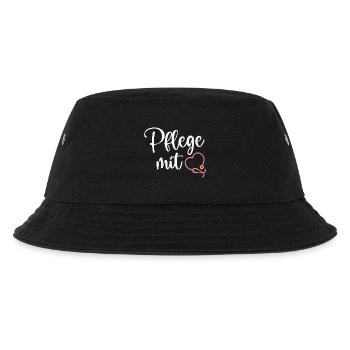 Pflege Krankenschwester - Kinder Bucket Hat - Schwarz - Vorne