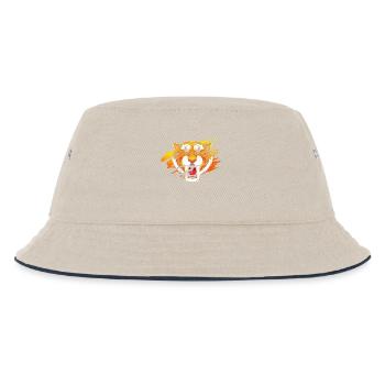 Sabre-toothed tiger - Kids’ Bucket Hat - ecru/navy - Front