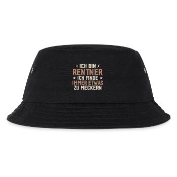 Rentner immer etwas zu meckern lustig - Kinder Bucket Hat - Schwarz - Vorne