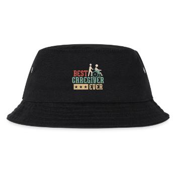Best Caregiver Ever Caregiving Carer - Kids’ Bucket Hat - black - Front