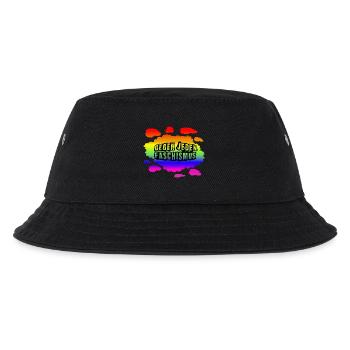 AfD stoppen gegen rechts Demokratie Vielfalt links - Kinder Bucket Hat - Schwarz - Vorne